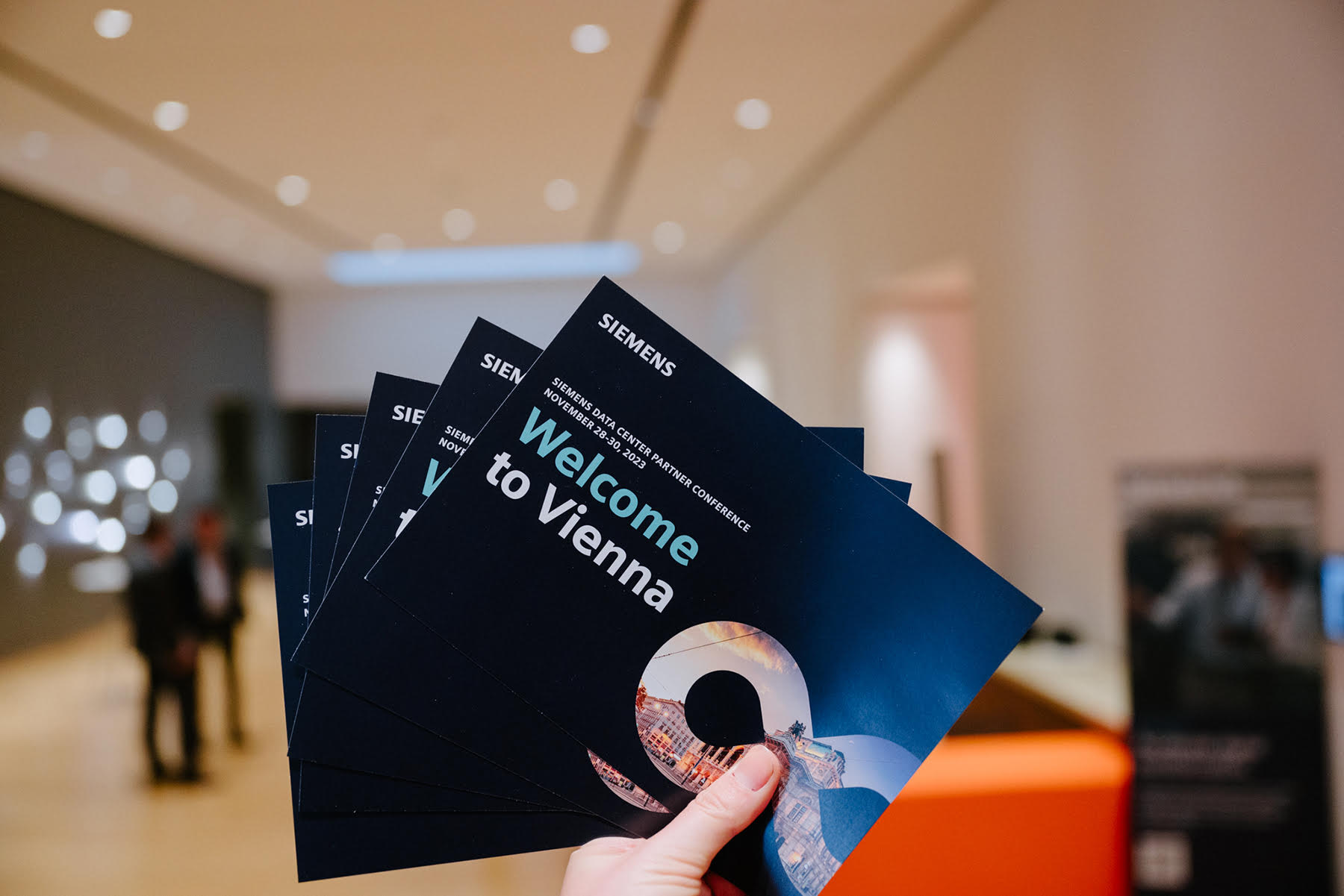 Willkommen in Wien Siemens Data Center Conference Karten
